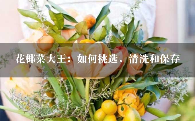 花椰菜大王：如何挑选、清洗和保存